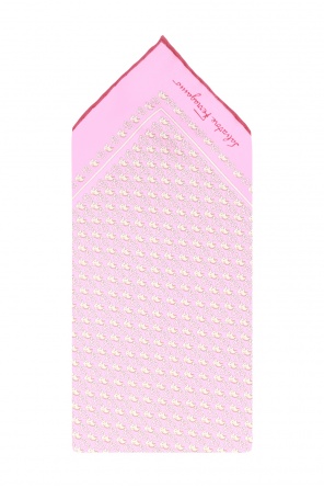 Silk pocket square with a logo, zdjęcie 2 Silk pocket square with a logo od Salvatore Ferragamo